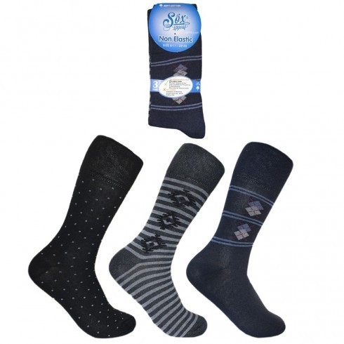 MENS NON ELASTIC DESIGN SOCKS