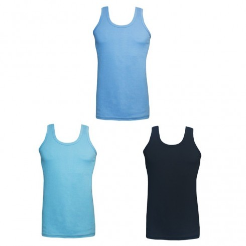 MENS COLOURED INTERLOCK VEST