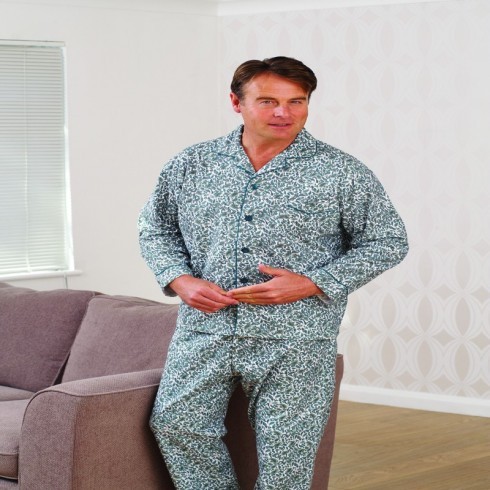 BRUSHED PAISLEY DESIGN PYJAMAS