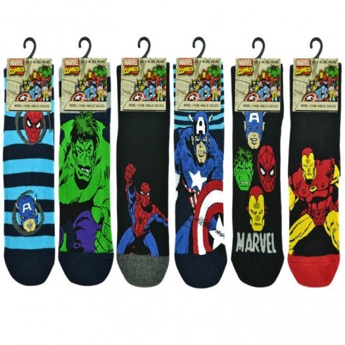 MARVEL OFFICIAL MENS SOCKS