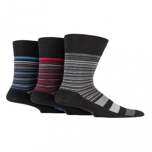 GENTLE GRIP SOCKS STRIPED PATTERN