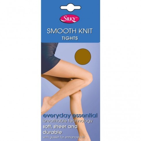 SILKY SMOOTH KNIT TIGHTS BLACK MEDIUM