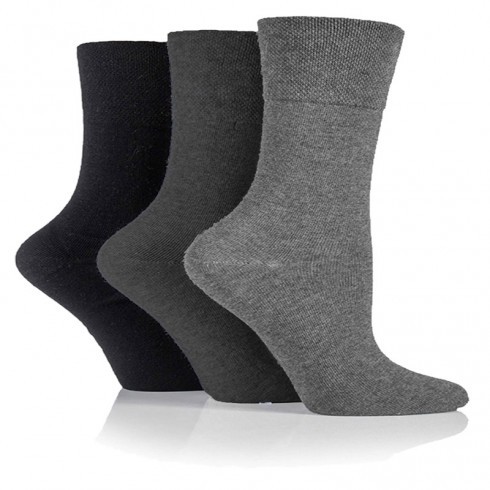 DARK ASSORTED GENTLE GRIP SOCKS