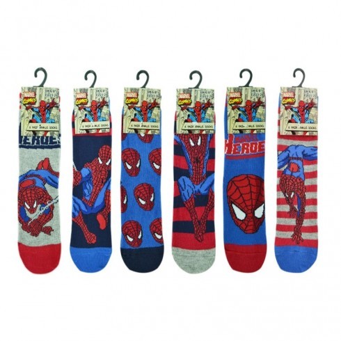 BOYS SPIDERMAN SOCKS 12/3