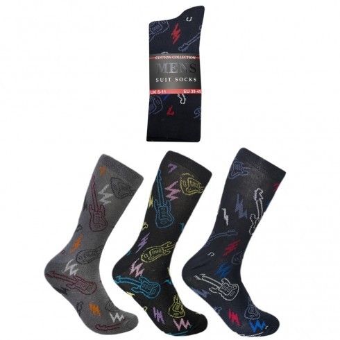 MENS DESIGN SOCKS MUSIC DESIGN