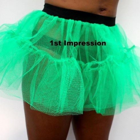 2 LAYER TUTU IN DARK GREEN, MADE IN THE UK