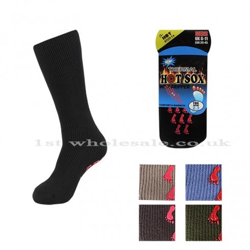 MENS HOTSOX WITH GRIPPER