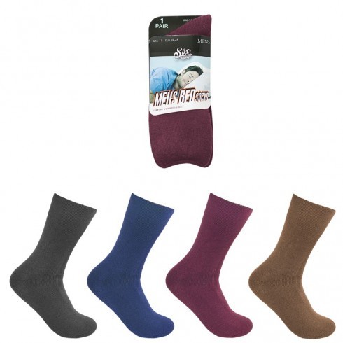 MENS BEDSOCKS ASSORTED COLOURS