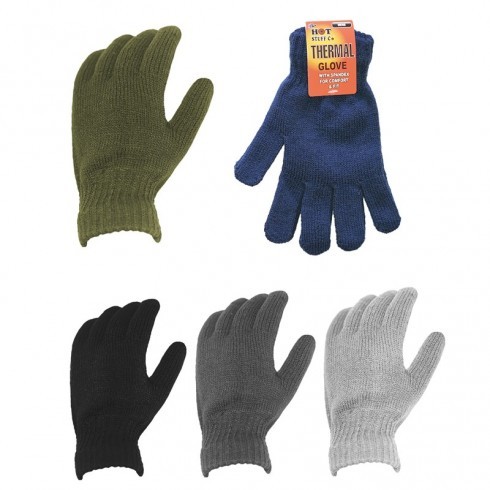 MENS THERMAL FULL FINGER GLOVES ASSORTED