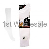 3 PACK CASCADE LYCRA SOCKS WHITE