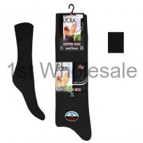 6 PACK LYCRA COTTON SOCKS BLACK