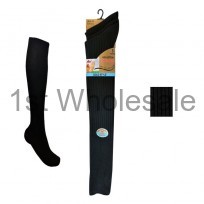 100% BLACK LONG HOSE SOCKS