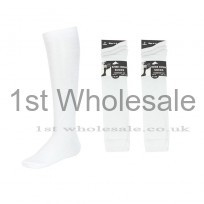 3 PACK KNEE HIGH WHITE LYCRA SOCKS