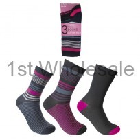 LADIES DESIGN SOCKS STRIPED