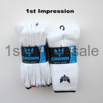 5 PACK WHITE CROWN SPORT SOCKS