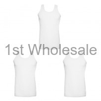 MENS SINGLE JERSEY WHITE VEST