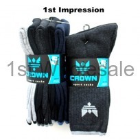 5 PACK CROWN SPORT SOCKS ASSORTED