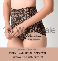 LADIES FIRM CONTROL BRIEF IN LEOPARD PRINT