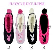 PLAYBOY LADIES FLEECE SLIPPER