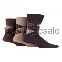 MENS ARGYLE GENTLE GRIP SOCKS