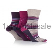 STRIPE DESIGN GENTLE GRIP SOCKS