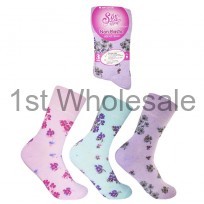LADIES NON ELASTICATED FLOWER PRINT