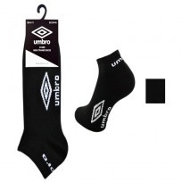 UMBRO BLACK TRAINER SOCKS