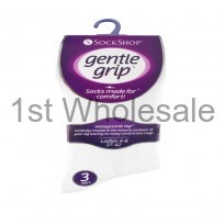 WHITE GENTLE GRIP SOCKS