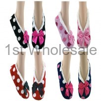 LADIES SOFTEEZ SLIPPER DOT PRINTS