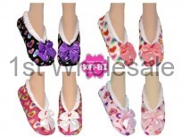 LADIES SOFTEEZ SLIPPER HEART PRINTS