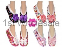 LADIES SOFTEEZ SLIPPER HEART PRINTS