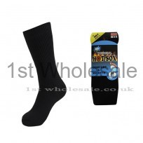 MENS PLAIN BLACK HOTSOX