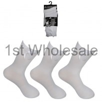GIRLS WHITE ANKLE SOCK WITH RIBBON BOW